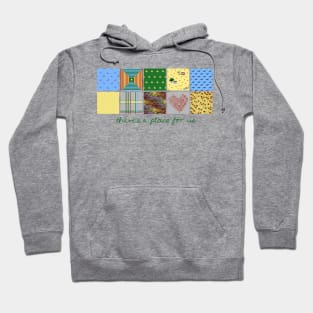 "There's a Place for Us" Over the Rainbow Blocks Hoodie